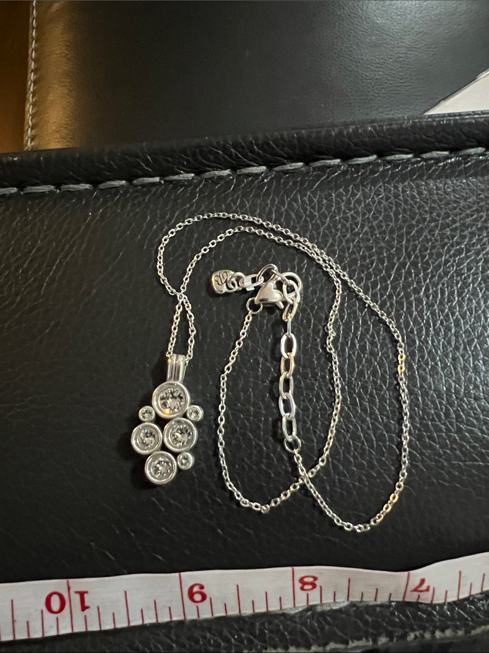 Brighton constellation Silver tone Multi-Stone Cluster Pendant Necklace